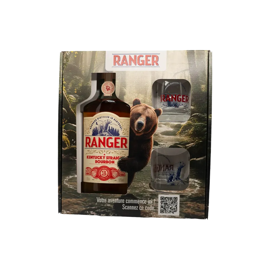 Straight Gift Set - 1 bottle + 2 glasses